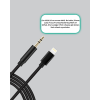 Lightning to 3.5mm Aux Ses Dönüştürücü Kablo 1 Metre Stereo Uyumlu -