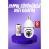 Güvenlik Kamerası Wi-Fi Özellikli 360 Derece Full Hd 1080p Ampül Kamera -