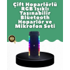 Yüksek Ses Güçlü Kablosuz Hoparlör Karaoke Mikrofonlu -