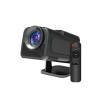 Android Projeksiyon Siyah Taşınabilir Sinema Projektörü 4k 1080p Ev Sineması Bluetooth -