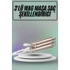 Saç Şekillendirici Wag Maşa Üçlü Yüksek Isı Ayarlı Seramik Kaplama -