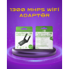 Yüksek Hızlı 1200 Mbps Çift Bant USB WiFi Adaptör – Güçlü Sinyal, Geniş Uyumluluk -