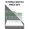 13 Parça Makyaj Fırça Seti Far Fırçası Allık Fırçası Yumuşak Uçlu -