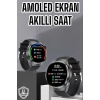 Akıllı Saat Bluetooth Bağlantılı Amoled Ekran Uyku ve Sağlık Takibi -