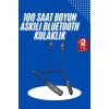 100 Saat Kablolu Boyun Askılı Dijital Göstergeli Bluetooth Kulaklık -