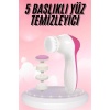 5 Başlıklı Titreşimli Cilt Temizleme Seti Canlandırıcı ve Onarıcı -
