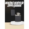 Erkeklere Özel Hediyelik Eşya Metalik Benzinli Çakmak Doldurulabilir -