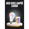 Ambiyans Aydınlatma RGB Led Lamba Kumandalı Renk Değiştirebilen -