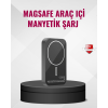 MagSafe Araç Telefon Tutucu 15W Hızlı Şarj Type-C Girişli -