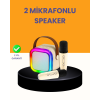 Çift Mikrofonlu Kompakt Karaoke Hoparlör – Uzun Pil Ömrü -
