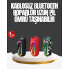 Taşınabilir Şarjlı Bluetooth Hoparlör Güçlü Bas -