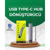 Type‑C Dönüştürücü – 2×USB3.0, SD/MS, 4K HDMI & RJ45 ile Profesyonel Kullanım -