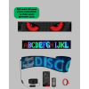 USB Girişli RGB LED Tabela Ayarlanabilir Parlaklık ve Kayan Yazı Özellikli -