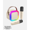 Taşınabilir Karaoke Hoparlör Bluetooth 5.0 ve Çift Mikrofonlu -
