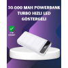 50000mAh Yüksek Kapasiteli Powerbank Hızlı Şarj ve LED Ekranlı -