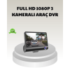 Araç DVR Kamerası 3’lü 170° Geniş Açılı Full HD ve Park Destekli -