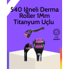 Evde Güvenli Kullanım İçin Titanyum Derma Roller – Siyah Saplı -