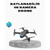4K Kamera Özellikli Katlanabilir Drone Wi-Fi ve Yükseklik Sabitlemeli -