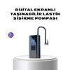 Kablosuz Dijital Lastik Şişirme Pompası LED Işıklı 80W -