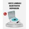 3-ü-1 Gece Işığı Bluetooth Hoparlör Dijital Saat Vintage Plak Çalar Tasarımlı -