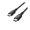 Belkin CAB015 Boostcharge Örgülü USB-C Den USB-Cye 240W 1M Kablo - Siyah