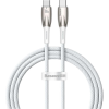 Baseus Glimmer Series Type-C To Type-C 100W Hızlı Şarj Kablosu 1M. - Beyaz