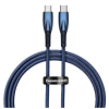 Baseus Glimmer Series 100W 1Mt PD Type-C Şarj Kablosu - Mavi
