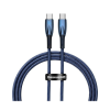 Baseus Glimmer Series 100W 1Mt PD Type-C Şarj Kablosu - Mavi