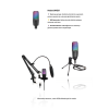 Dexim SME3 USB Kablolu RGB Mikrofon - DMK003
