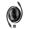Baseus Free2pull Makaralı Şarj Kablosu USB-C-Lightning 20W 1M. - Siyah