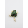 Kurbağa Broş - Yeşil