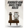 Hediyelik Eşya Retro Ahşap Deniz Feneri Kum Saati Biblo - Lisinya