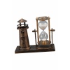 Hediyelik Eşya Retro Ahşap Deniz Feneri Kum Saati Biblo - Lisinya