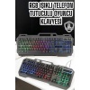 Q Klavye RGB Işıklı Klavye Ve Mouse Seti Kablolu Mouse Hediyeliş - Lisinya