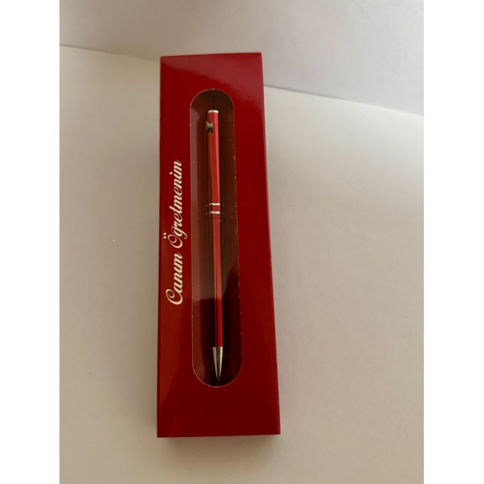 Tükenmez Kalem Canım Öğretmenim Kırmızı Renk