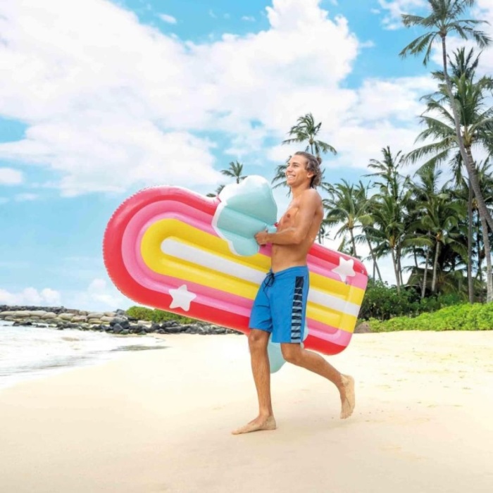 Intex Gökkuşağı Desenli Bulutlu Yatak 175cm -58729