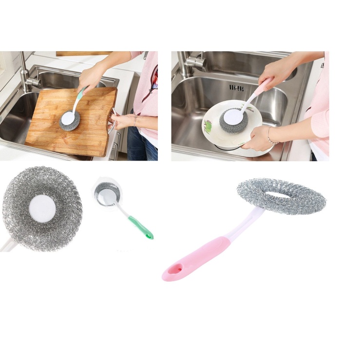 Mangal Temizleme Fırçası - Barbekü Fırçası - Lavabo Bulaşık Fırçası -