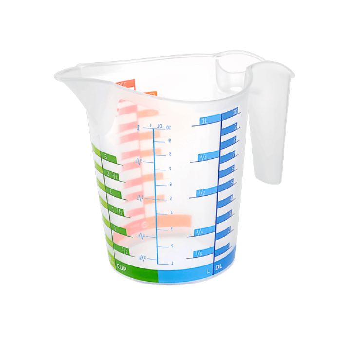 Ölçü Kabı Dereceli Renkli 1000 ML + 300 ML Set -