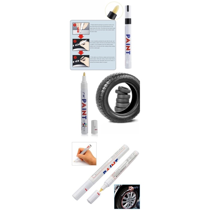 Lastik Yazı Kalemi - Beyaz -