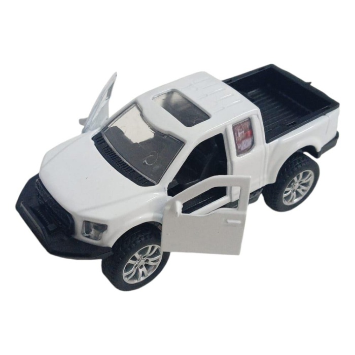 Çek Bırak Metal Arazi Aracı 13 cm - Beyaz