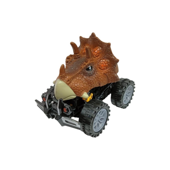Sürtmeli Dinazor Robota Dönüşen Araba 14 Cm - Kahverengi