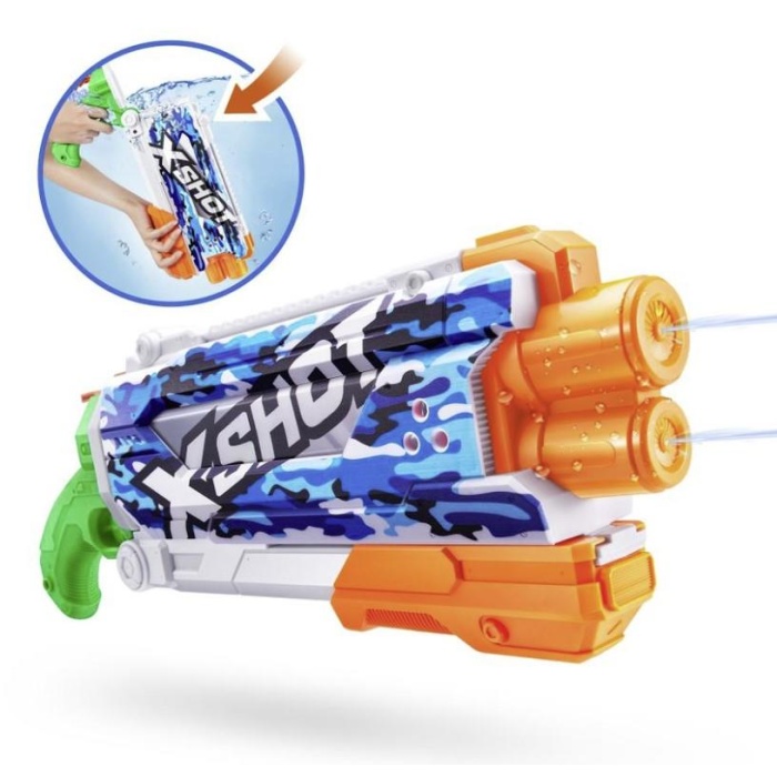 X-SHOT Su Tabancası - Hızlı Doldurma Fonksiyonlu - Mavi