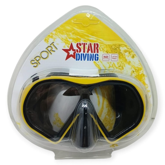 Star Diving Dalış Maskesi Yetişkin - 51703-SARI