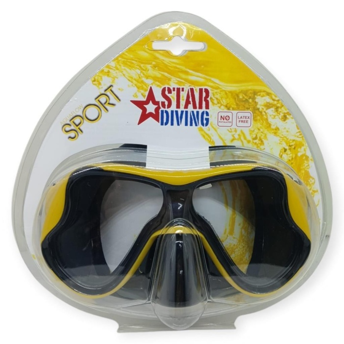 Star Diving Dalış Maskesi Yetişkin - 51705-SARI