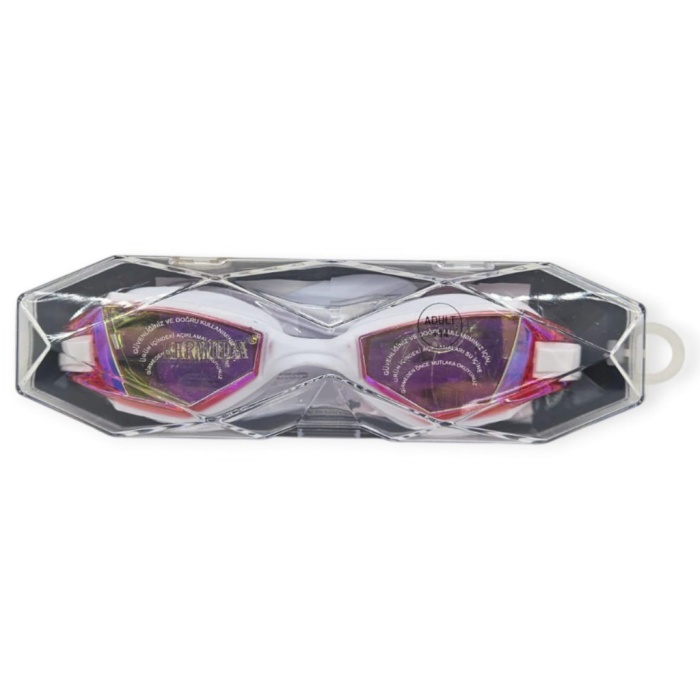 Aynalı Yüzücü Gözlüğü Silikon KIRMIZI - 1765