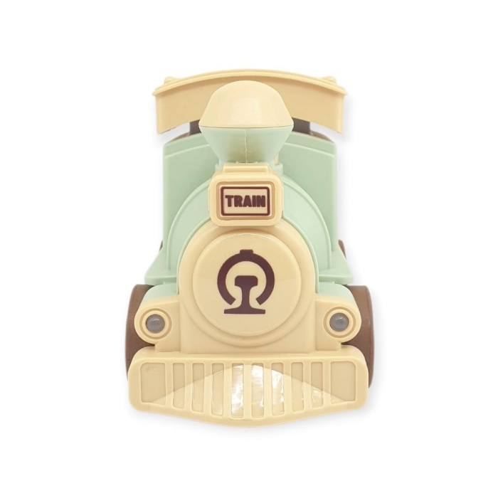 Oyuncak Tren Işıklı Sesli Bas Gitsin 14cm - YEŞİL - 8068A