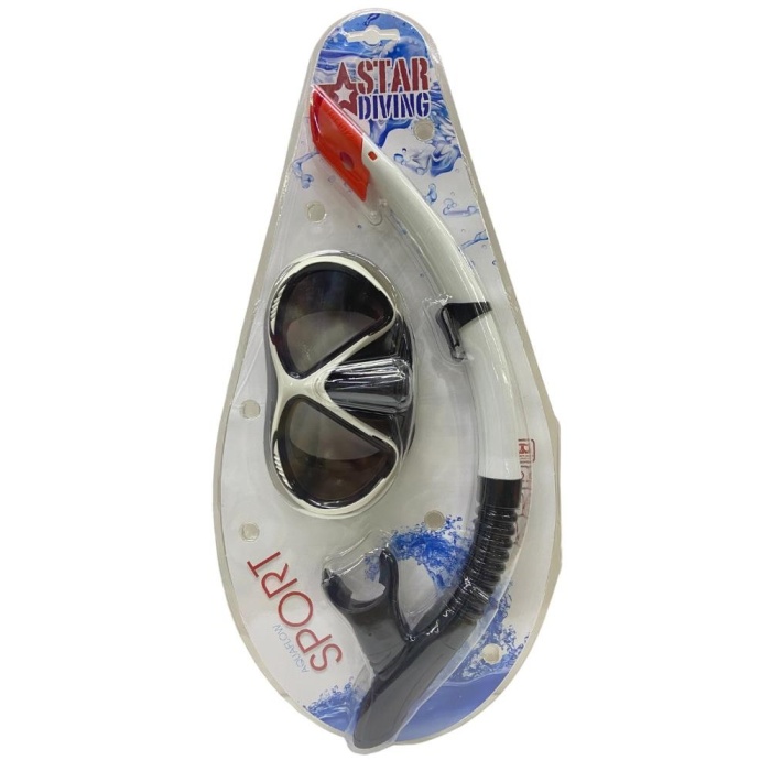 Star Diving Dalış Maskesi ve Snorkel Yetişkin - 51711-BEYAZ