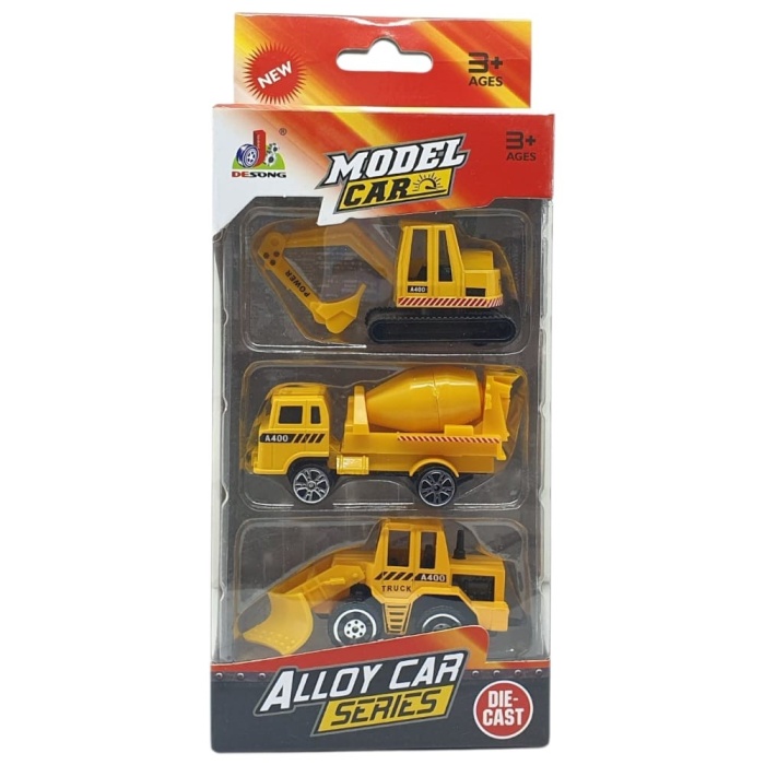 3lü İş Makinaları Road Seti - Die Cast - DS044 - İnşaat