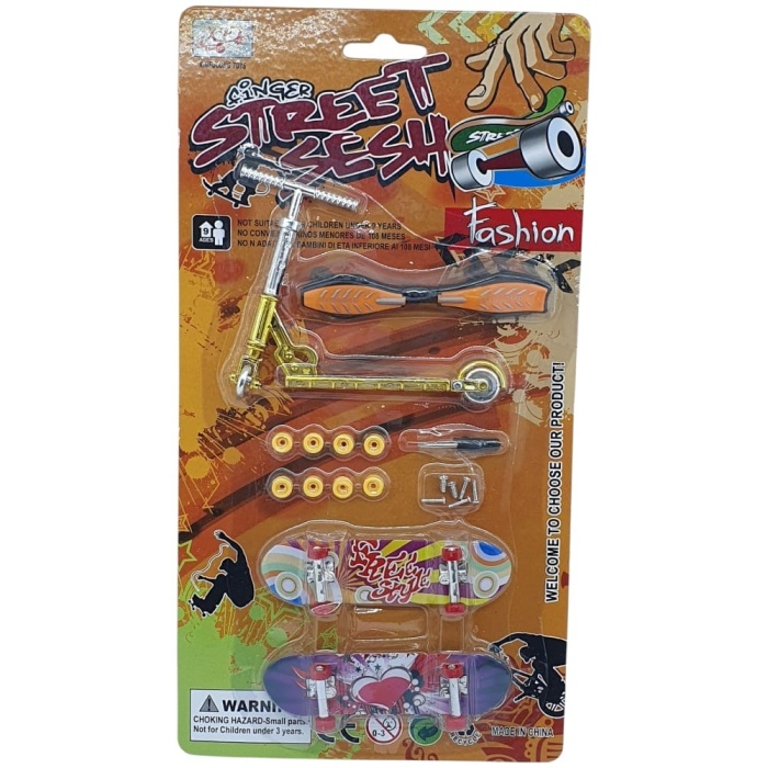 Parmak Kaykay - Skate Board - Paten ve Scooter Oyun Seti - 012-13 - Turuncu