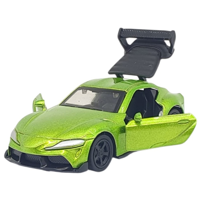 Çek Bırak Metal Küçük Arabalar 8 cm - 6411A-2 - Yeşil